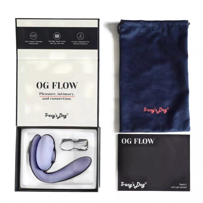 Tracy's Dog OG Flow G-Spot & Clitoral Sucking Vibrator Light Purple