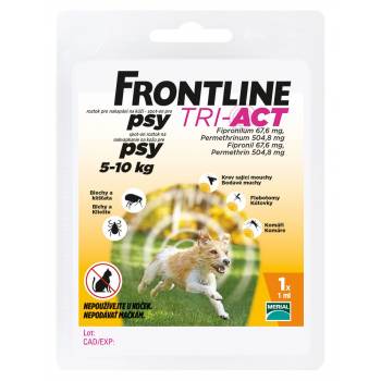 Frontline Tri-Act Dogs 5-10 kg spot-on 1 pipette
