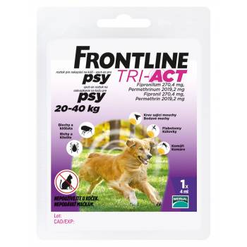 Frontline Tri-Act dogs 20-40 kg spot-on 1 pipette