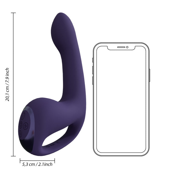 VIVE Riko Triple Motor Thumper with Advanced Finger Motion & Pulse Wave Stimulator Purple