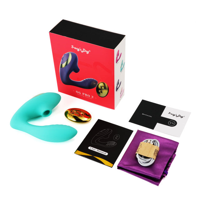 Tracy's Dog OG 2 Clitoral Sucking Vibrator Teal