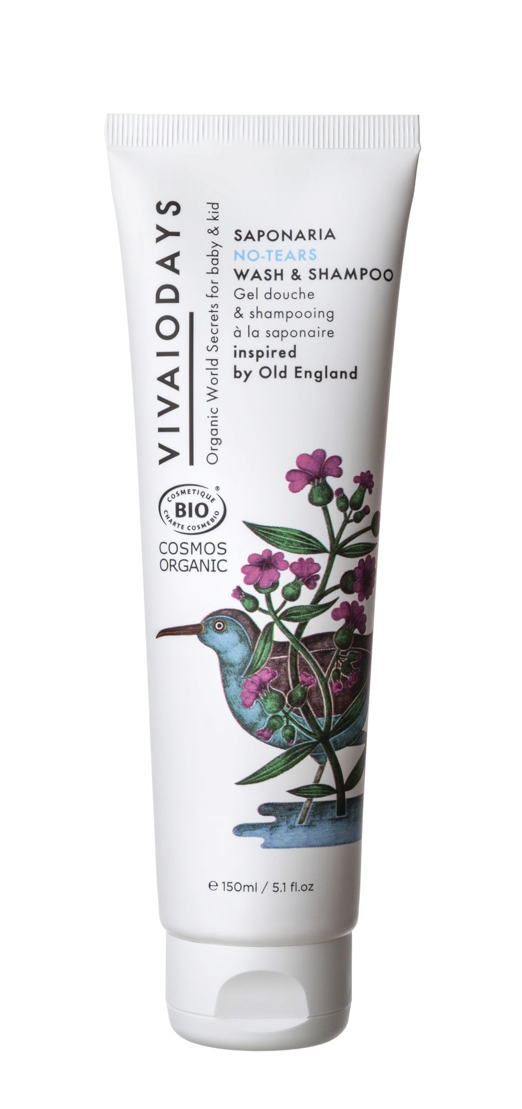 VIVAIODAYS BIO Shampoo and bath gel, 150 ml